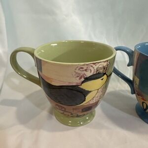 Chirping Bird Large Coffee Mug by Blu Penny Creative Co-op feat. Love & Birdcage